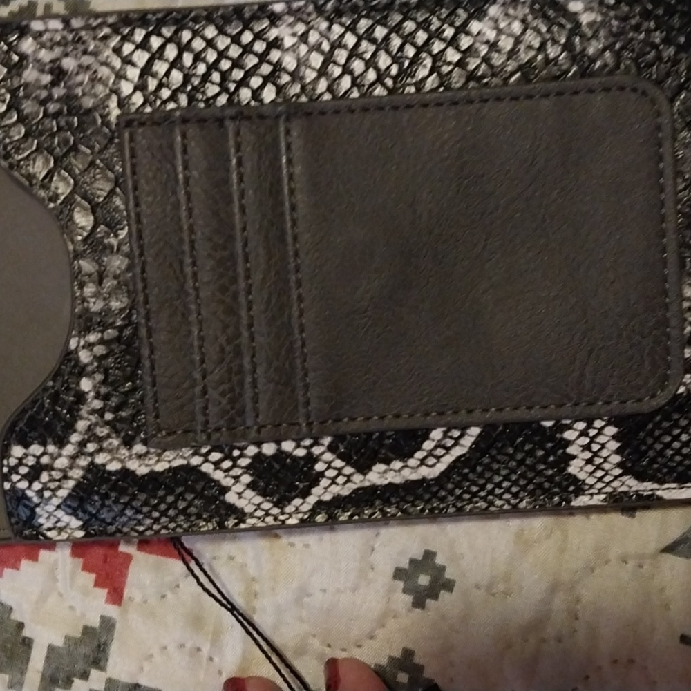K Carroll Rfid Snakeskin Print Crossbody. NWT - Picture 7 of 14
